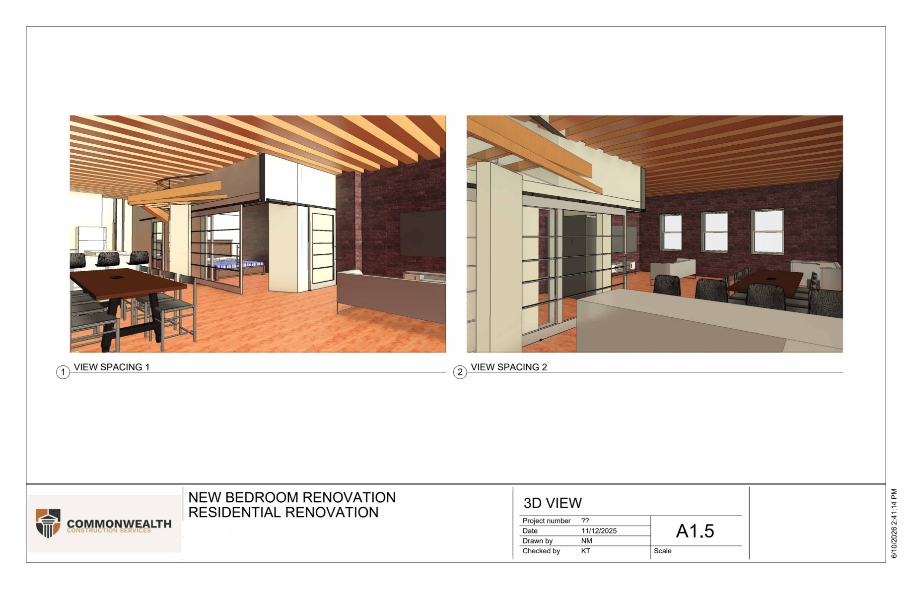 Sheet 6 — 3D View